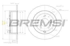 Bremsi CD7671S - DISCO DE FRENO | BRAKE DISCS