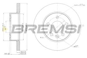 Bremsi CD7674S - DISCO DE FRENO | BRAKE DISCS