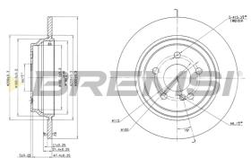 Bremsi CD7675S - DISCO DE FRENO | BRAKE DISCS