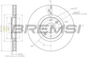 Bremsi CD7676V - DISCHI FRENO | BRAKE DISCS