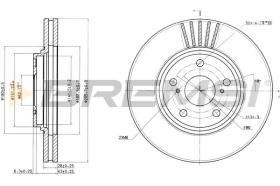 Bremsi CD7684V - DISCO DE FRENO | BRAKE DISCS
