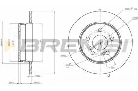 Bremsi CD7689S - DISCO DE FRENO | BRAKE DISCS