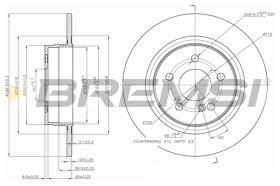 Bremsi CD7691S - DISCO DE FRENO | BRAKE DISCS