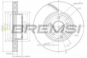 Bremsi CD7692V - DISCO DE FRENO | BRAKE DISCS
