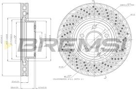 Bremsi CD7694V - DISCO DE FRENO | BRAKE DISCS