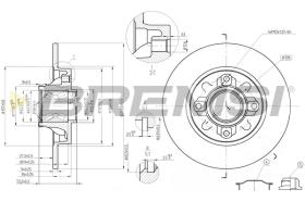 Bremsi CD7695S - DISCO DE FRENO | BRAKE DISCS