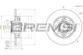 Bremsi CD7695S - DISCHI FRENO | BRAKE DISCS