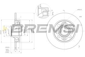 Bremsi CD7696S - DISCO DE FRENO | BRAKE DISCS