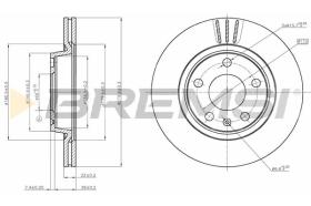 Bremsi CD7708V - DISCHI FRENO | BRAKE DISCS
