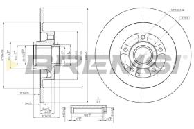 Bremsi CD7725S - DISCO DE FRENO | BRAKE DISCS