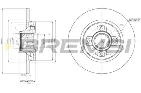 Bremsi CD7735S - DISCO DE FRENO | BRAKE DISCS