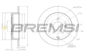 Bremsi CD7737S - DISCO DE FRENO | BRAKE DISCS