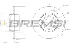 Bremsi CD7741S - DISCO DE FRENO | BRAKE DISCS