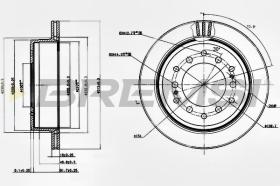Bremsi CD7743V - DISCO DE FRENO | BRAKE DISCS