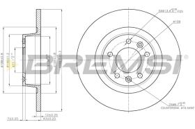 Bremsi CD7744S - DISCO DE FRENO | BRAKE DISCS