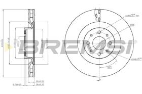 Bremsi CD7745V - DISCO DE FRENO | BRAKE DISCS
