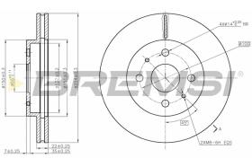 Bremsi CD7758V - DISCO DE FRENO | BRAKE DISCS