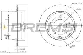 Bremsi CD7762S - DISCO DE FRENO | BRAKE DISCS