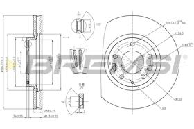 Bremsi CD7768V - DISCO DE FRENO | BRAKE DISCS