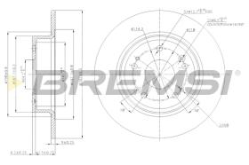 Bremsi CD7776S - DISCO DE FRENO | BRAKE DISCS