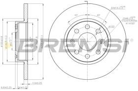 Bremsi CD7784S - DISCO DE FRENO | BRAKE DISCS