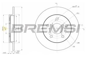 Bremsi CD7788S - DISCO DE FRENO | BRAKE DISCS