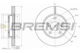 Bremsi CD7789V - DISCO DE FRENO | BRAKE DISCS