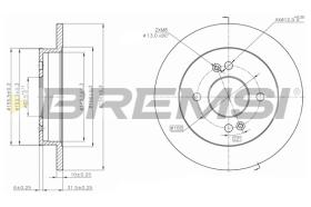 Bremsi CD7793S - DISCO DE FRENO | BRAKE DISCS