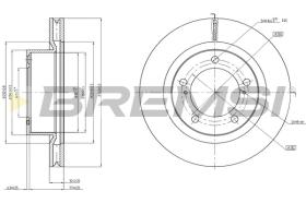 Bremsi CD7798V - DISCO DE FRENO | BRAKE DISCS