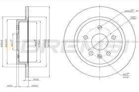 Bremsi CD7804S - DISCHI FRENO | BRAKE DISCS