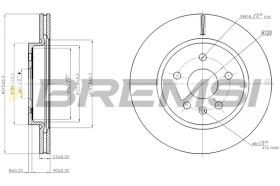 Bremsi CD7805V - DISCO DE FRENO | BRAKE DISCS
