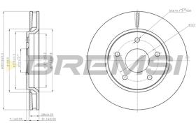 Bremsi CD7807V - DISCO DE FRENO | BRAKE DISCS