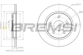 Bremsi CD7808S - DISCO DE FRENO | BRAKE DISCS