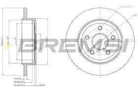 Bremsi CD7813S - DISCO DE FRENO | BRAKE DISCS