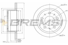 Bremsi CD7823S - DISCHI FRENO | BRAKE DISCS
