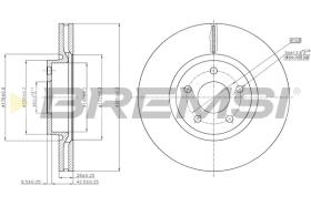 Bremsi CD7835V - DISCO DE FRENO | BRAKE DISCS