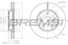 Bremsi CD7838V - DISCO DE FRENO | BRAKE DISCS