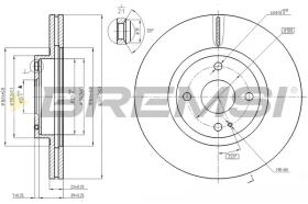 Bremsi CD7839V - DISCO DE FRENO | BRAKE DISCS