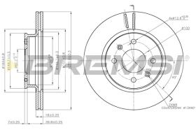 Bremsi CD7840V - DISCO DE FRENO | BRAKE DISCS