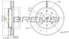Bremsi CD7845V - DISCO DE FRENO | BRAKE DISCS