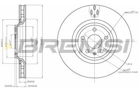 Bremsi CD7847V - DISCO DE FRENO | BRAKE DISCS
