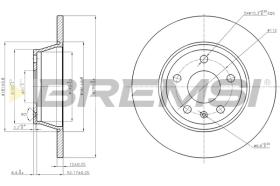 Bremsi CD7848S - DISCO DE FRENO | BRAKE DISCS
