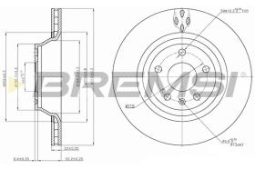 Bremsi CD7849V - DISCO DE FRENO | BRAKE DISCS