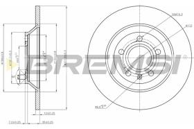 Bremsi CD7850S - DISCO DE FRENO | BRAKE DISCS