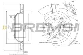 Bremsi CD7855V - DISCO DE FRENO | BRAKE DISCS