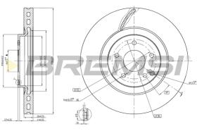 Bremsi CD7856V - DISCO DE FRENO | BRAKE DISCS