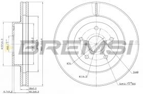Bremsi CD7857V - DISCO DE FRENO | BRAKE DISCS
