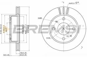 Bremsi CD7858V - DISCHI FRENO | BRAKE DISCS