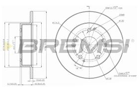 Bremsi CD7861S - DISCO DE FRENO | BRAKE DISCS