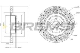 Bremsi CD7862V - DISCO DE FRENO | BRAKE DISCS
